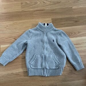 Polo by Ralph Lauren Kids' Gray Zip-Up Sweater